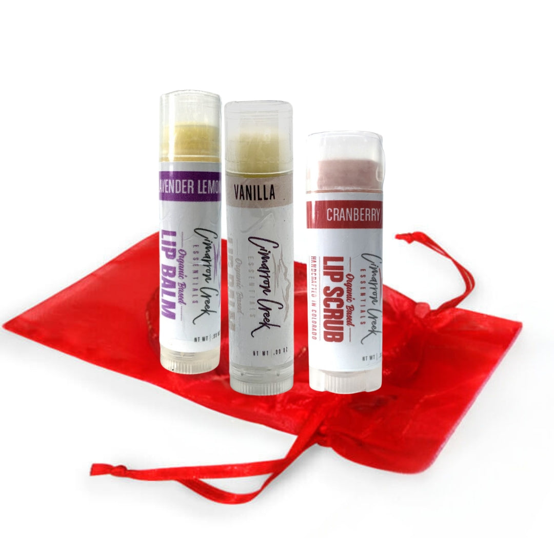 Lip Trio Organic Lip Balm & Scrub