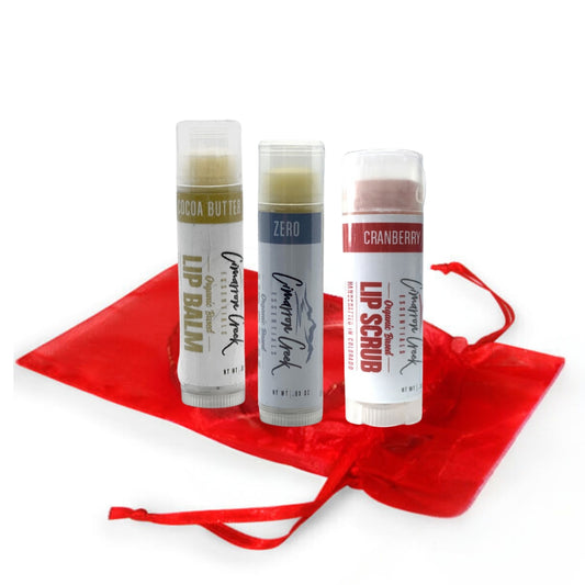 Lip Trio Organic Lip Balm & Scrub